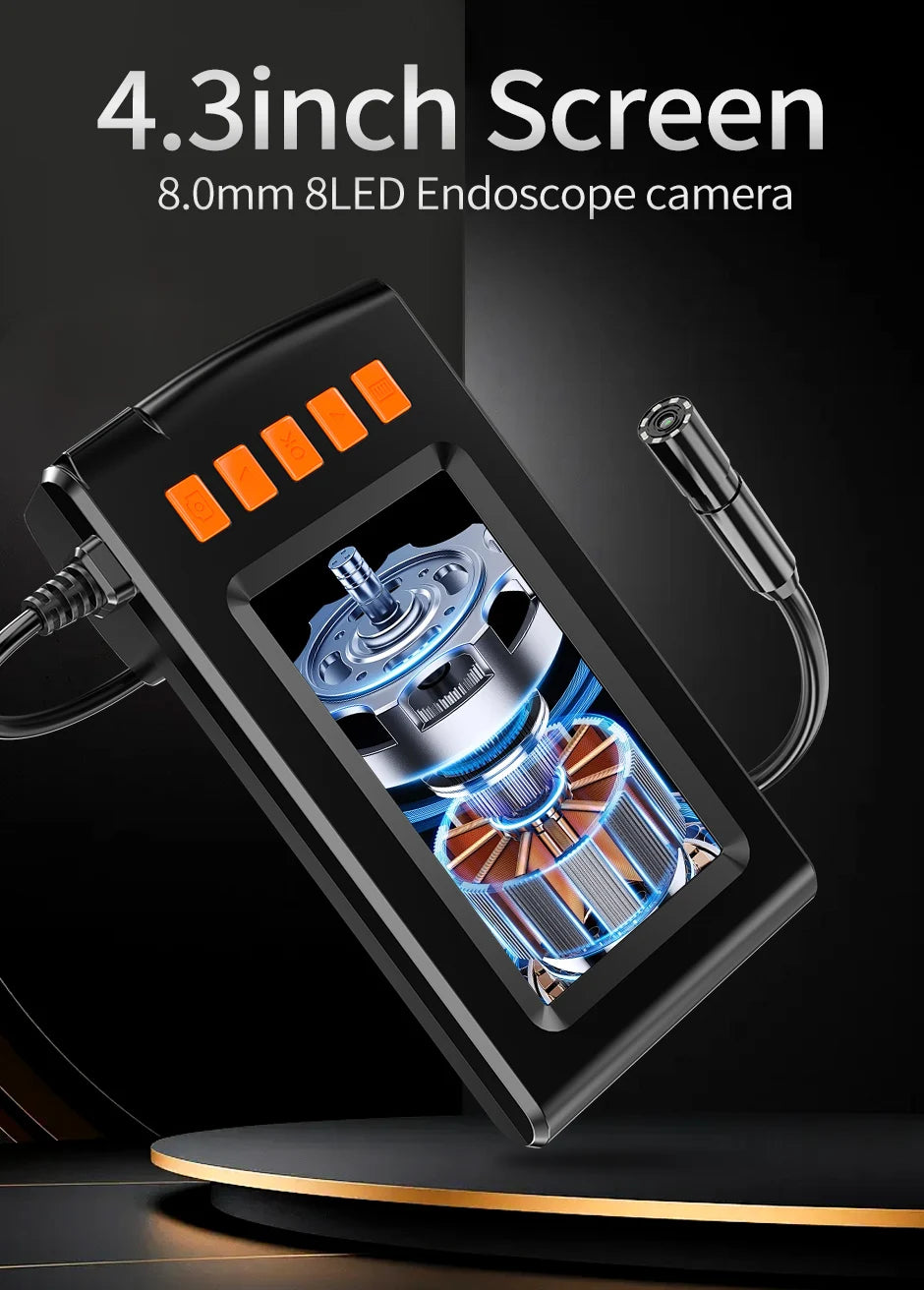 Cam¨¦ra endoscope num¨¦rique HD, endoscope industriel, ¨¦tanche IP67, inspection des ¨¦gouts, outils de m¨¦canicien