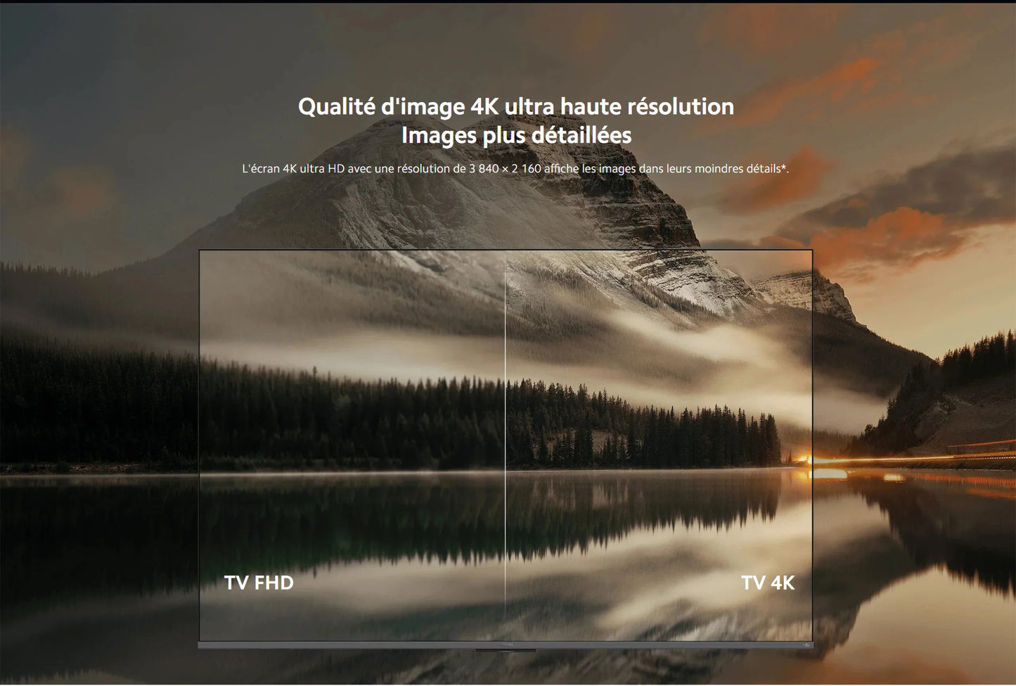 TV A Pro 43 2025 | Écran QLED 4K lumineux aux couleurs précises, Finition métallique haut de gamme avec cadre ultra-fin, Son immersif avec Dolby Audio™
