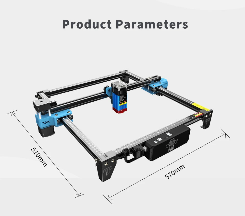 Laser Graveur TTS-10Pro Gravure Machine De Découpe Bois Outil Métal Acrylique CNC Gravure Gravure Support WIFI 40W