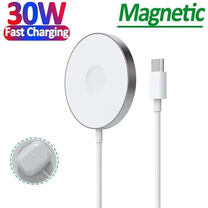 Chargeur rapide magnétique d'origine pour iPhone, appareil de charge sans fil pour iPhone 15, 14, 13, 11, 12 Pro Max, Mini USB C 8 Plus, Poly X XS MAX, Airpods