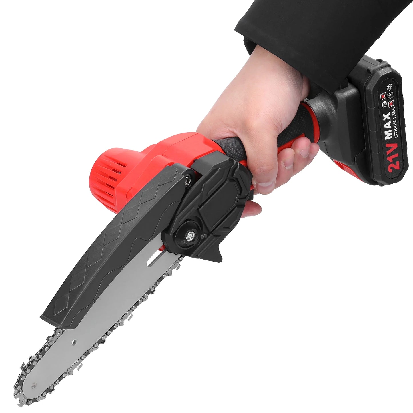 Scies d'¨¦lagage ¨¦lectriques portables, moteur sans balais, outil de travail de calcul ¨¤ une main, fendage du bois, tron?onneuse, jardin, verger, 21V, 6"