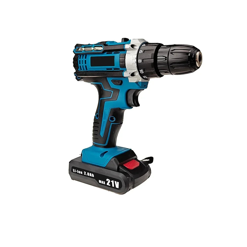 Tournevis sans fil ½Ç percussion 21V 1600, perceuses pliables ½Ç grande vitesse, perceuse ½Ç batterie aste, perceuse domestique, outils ¹Èlectriques avec forets