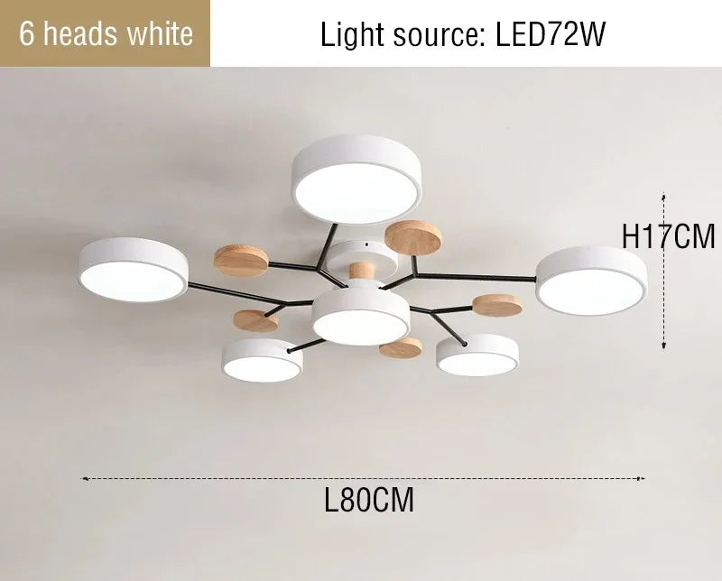Plafonnier LED au design moderne, disponible dans 3 couleurs différentes, luminaire décoratif d'intérieur, idéal pour un salon, une chambre à coucher, un hôtel ou une salle d'étude