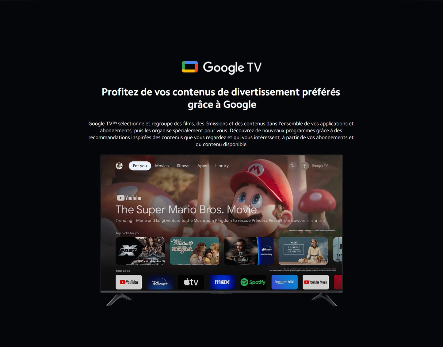 TV A Pro 43 2025 | ¨¦cran QLED 4K lumineux aux couleurs pr¨¦cises, Finition m¨¦tallique haut de gamme avec cadre ultra-fin, Son immersif avec Dolby Audio?