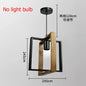 Lustre américain lampe rétro fer bois suspension lampe Bar Restaurant lampe créative suspension Luminaire domestique appareil