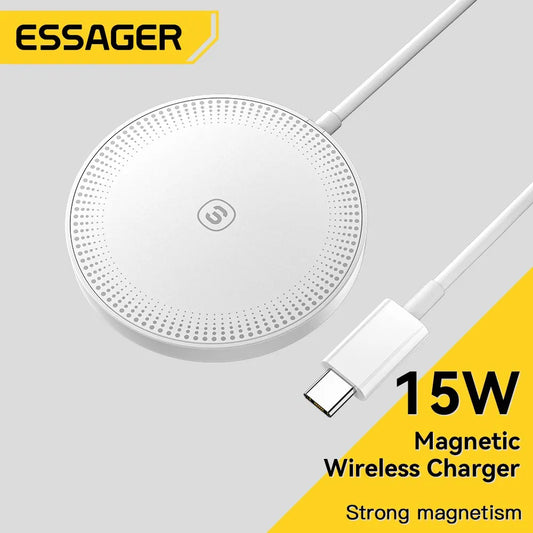 Essager-Chargeurs sans fil Qi magnétiques, charge rapide PD, adaptateur de coussin Xiaomi, 15W, iPhone 14, 13, 12 Pro Max