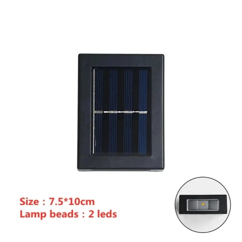 Solaire LED lumière extérieure éclairage solaire capteur lampe lampadaires extérieur jardin décoration guirlande étanche solaire applique murale