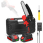 Scie ½Ç ¹Èlaguer ¹Èlectrique portable, petite tron?onneuse ½Ç fendre le bois, moteur ½Ç brosse, outil de travail de calcul ½Ç une main pour jardin et verger, 21V, 6 po