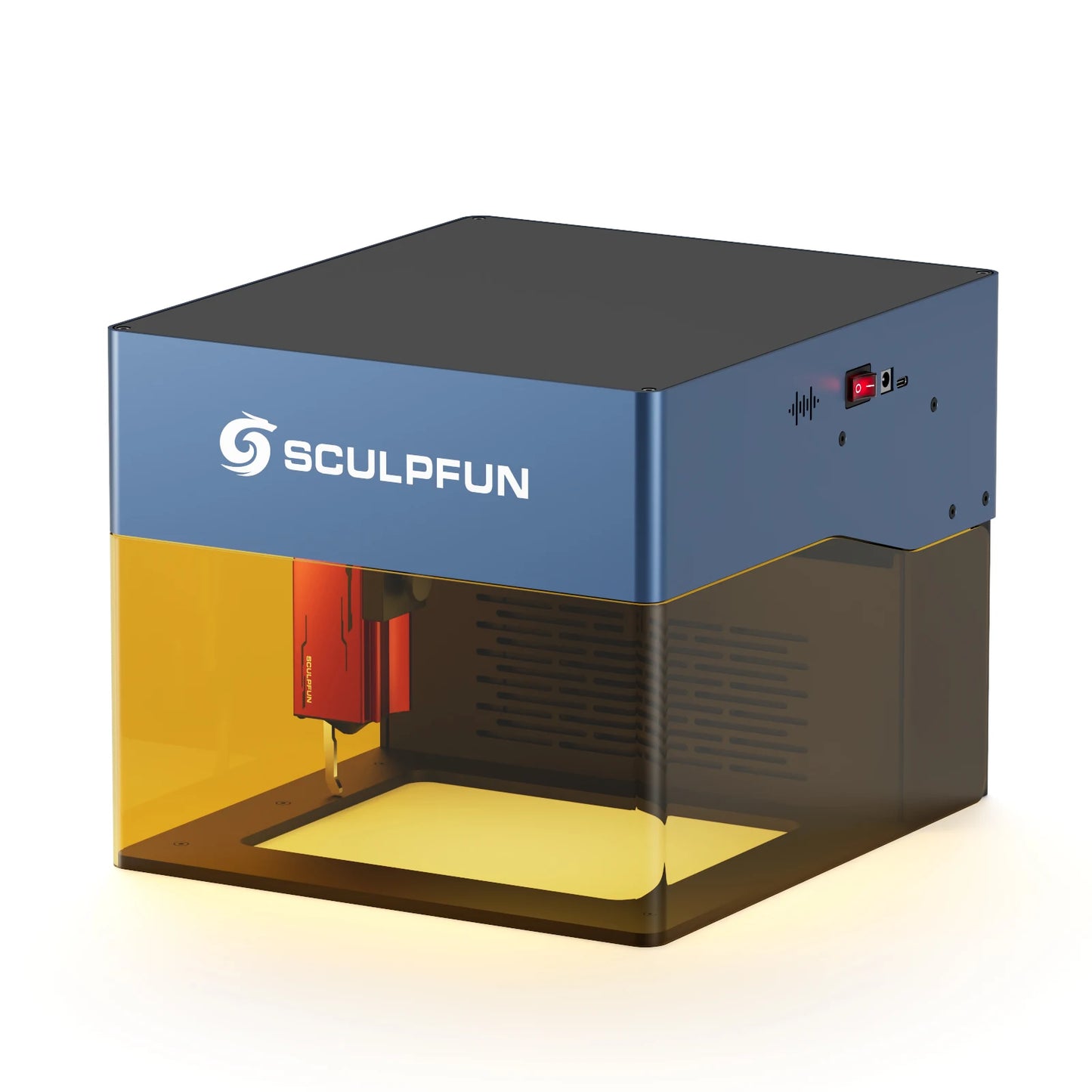 Graveur laser portable iCube Pro 5W, machine de gravure BT avec filtre ¨¤ fum¨¦e, temp¨¦rature 130x130mm, surface Type-C
