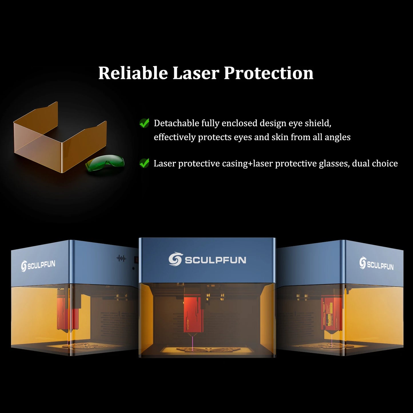 Graveur laser portable iCube Pro 5W, machine de gravure BT avec filtre ¨¤ fum¨¦e, temp¨¦rature 130x130mm, surface Type-C