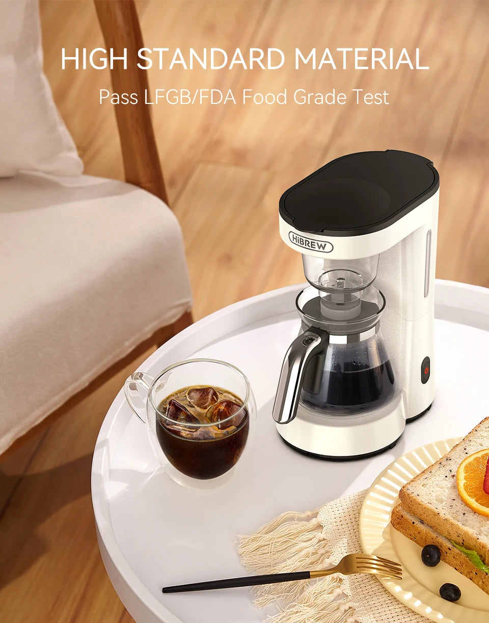 Machine ½Ç caf¹È goutte ½Ç goutte 3 en 1, cafetiõ¹re, th¹Èiõ¹re en verre, th¹Èiõ¹re chaude, 750ml, H12WH