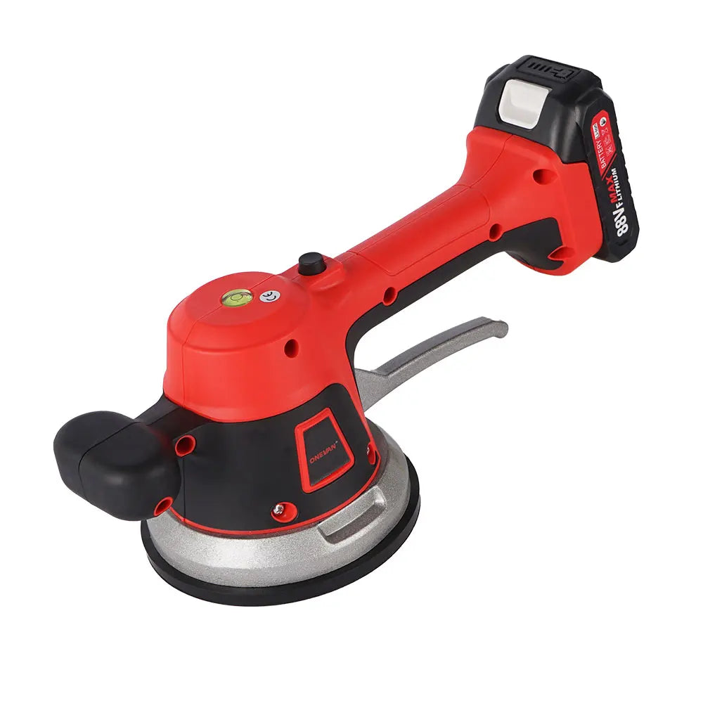 Machine ½Ç Carrelage de 200kg, Ventouse Vibrante ½Ç 6 Vitesses R¹Èglables, Outil ¹Èlectrique de D¹Ècapage pour Batterie Makita 18V