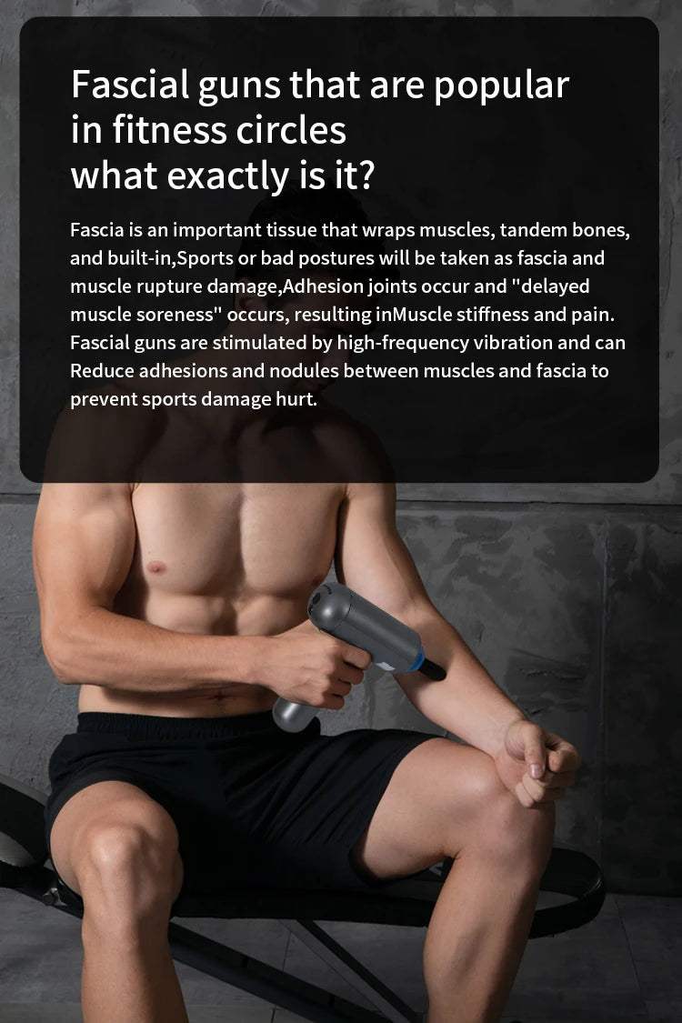 Pistolet de massage ¹Èlectrique pour fascial, masseur musculaire profond, corps, cou, exercice de relaxation, instituts