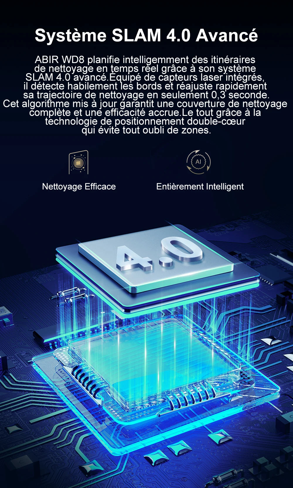 Nettoyeur de fen¨ºtres robot,Double Pulv¨¦risation d'Eau, M¨¦moire Intelligente, Aspiration Puissante, Capteur Laser, Robot de Nettoyage de Vitres Murales ¨¤ Domicile, Contr?le par Application
