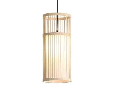 Lustres en bambou tissés à la main, abat-jour, luminaires, chambre à coucher, lampe de salle à manger, artisanat PmotLights