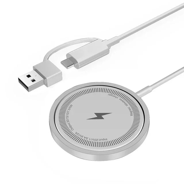 Chargeur sans fil magnétique 30W, support de charge rapide pour iPhone 15 14 13 12Pro Max Airpods PD USB A, Station d'accueil pour chargeurs de téléphone