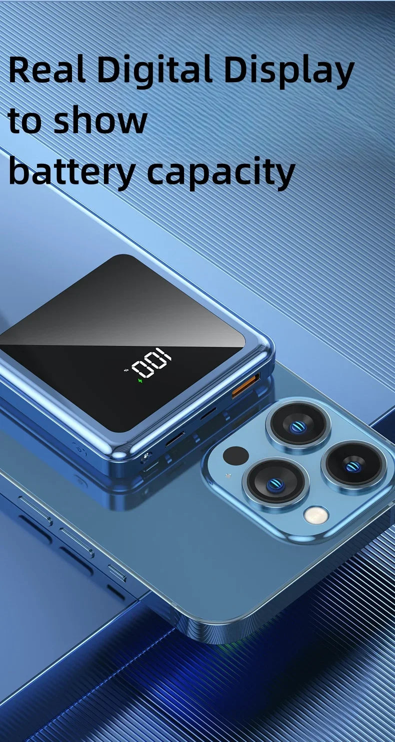 Banque d'alimentation int¨¦gr¨¦e de 30001 mAh-50000 mAh, d¨¦veloppement super rapide, chargeur de batterie mobile externe portable, adapt¨¦ pour iPhone, Samsung, Huawei