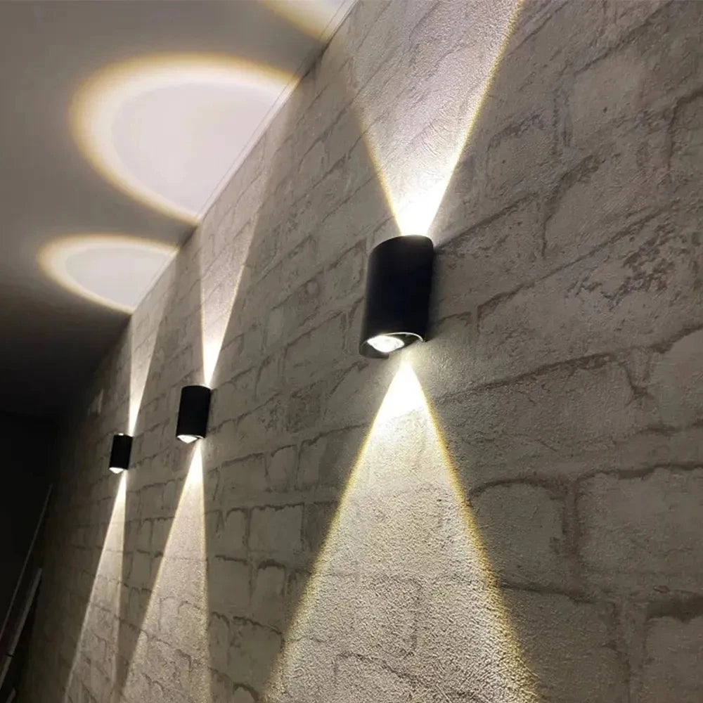 Mur LED lampe extérieure étanche IP65 cour applique murale 2W 4W 6W 8W 12W lumières de jardin en aluminium chambre salon escaliers éclairage