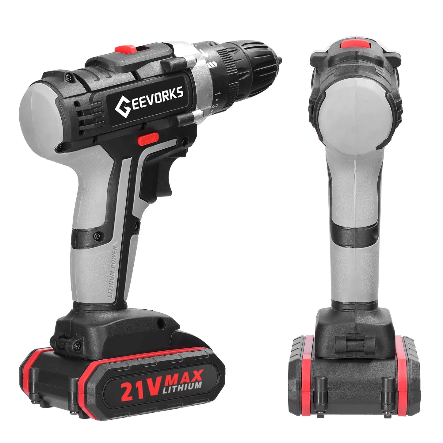 Perceuse sans fil ½Ç impact ¹Èlectrique, tournevis ¹Èlectrique, batterie au lithium haute puissance, perceuses ½Ç main rechargeables, outils ¹Èlectriques de bricolage ½Ç domicile, 21V
