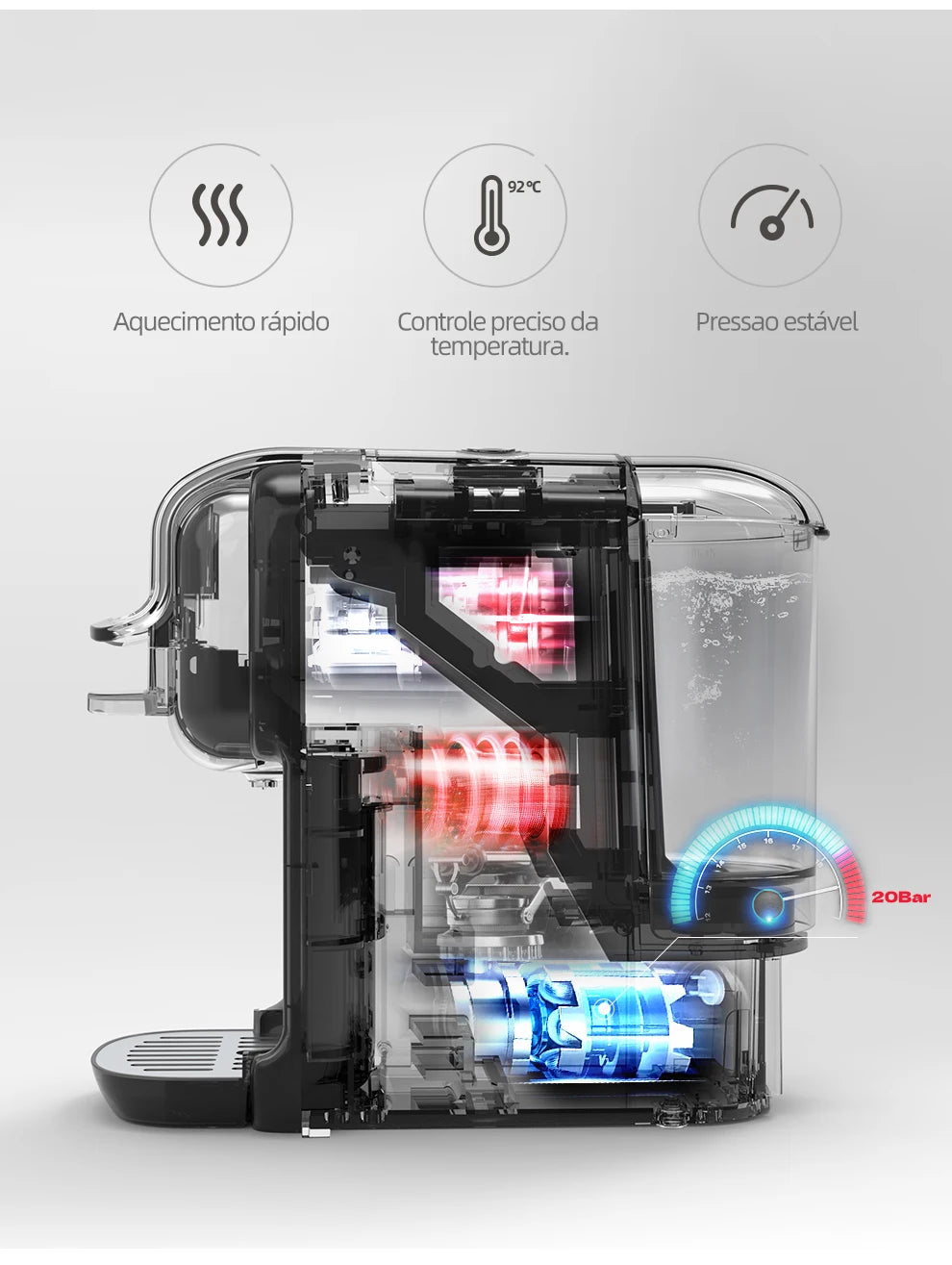 Machine ½Ç caf¹È ½Ç capsules multiples, chaud et froid, DG Cappuccino Nes, petite capsule ESE, dosette de caf¹È moulu, caf¹Èt¹Èria, 20 bars, H2B, 5 en 1