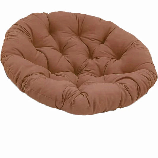 Siõ¹ge de panier de balan?oire en rotin, coussin de remplissage rond, coussin de chaise, panier de jardin, canap¹È relaxant int¹Èrieur et ext¹Èrieur, nouveau, 50x50cm only cushion, marron