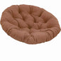 Siõ¹ge de panier de balan?oire en rotin, coussin de remplissage rond, coussin de chaise, panier de jardin, canap¹È relaxant int¹Èrieur et ext¹Èrieur, nouveau, 50x50cm only cushion, marron