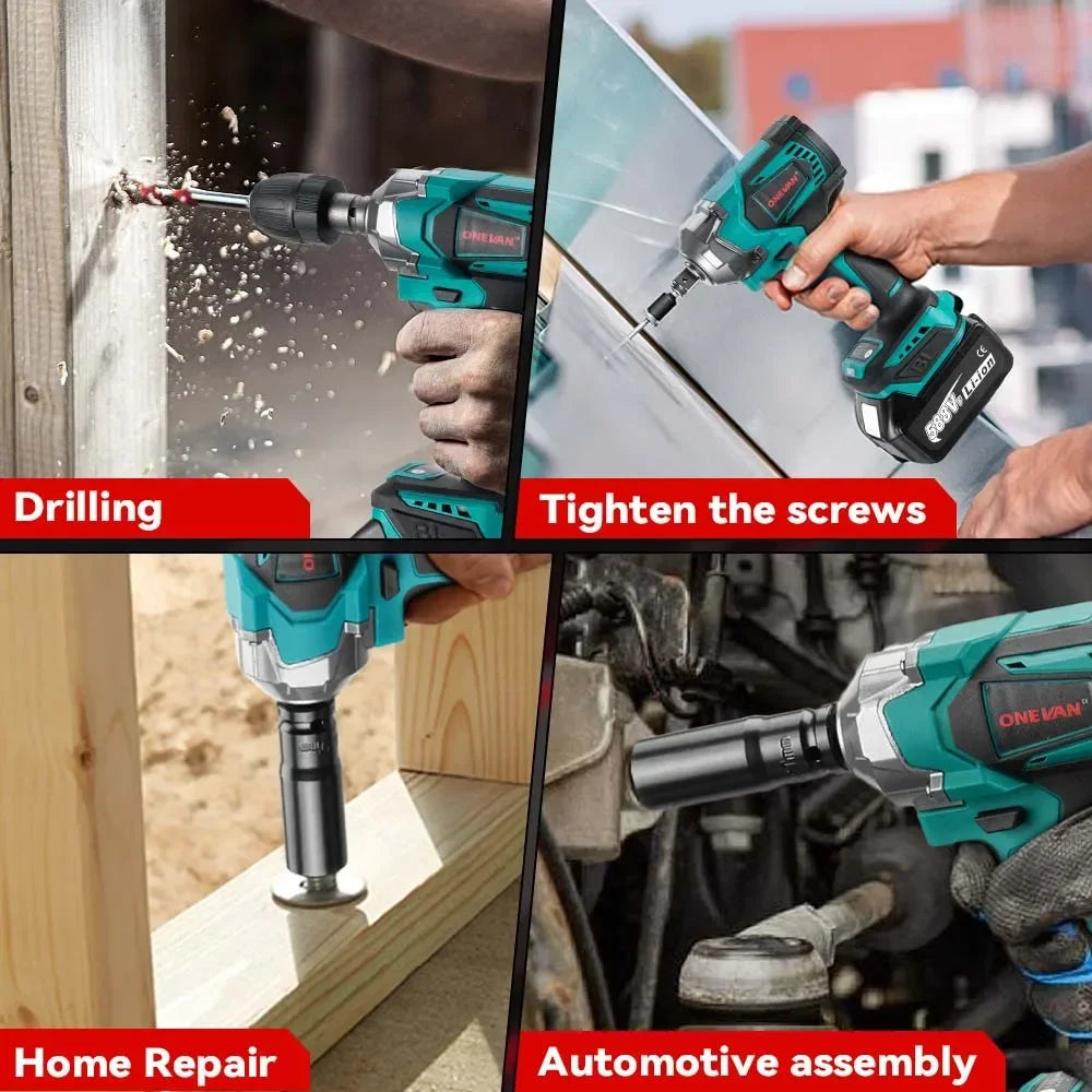 Cl¹È ½Ç chocs ¹Èlectrique sans balais, tournevis ½Ç douille sans fil, outils ¹Èlectriques, batterie Makita 18V, 1,2"