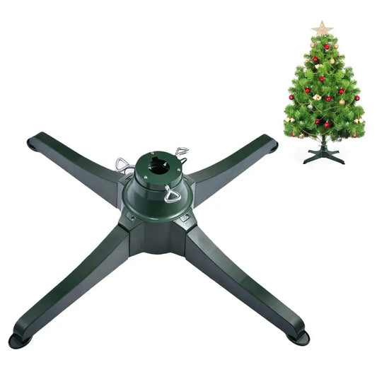 Support d'arbre de No?l ¹Èlectrique, base rotative r¹Èsistante ½Ç 360, support rotatif, d¹Ècoration d'arbre, nouvel an, 66CM EU