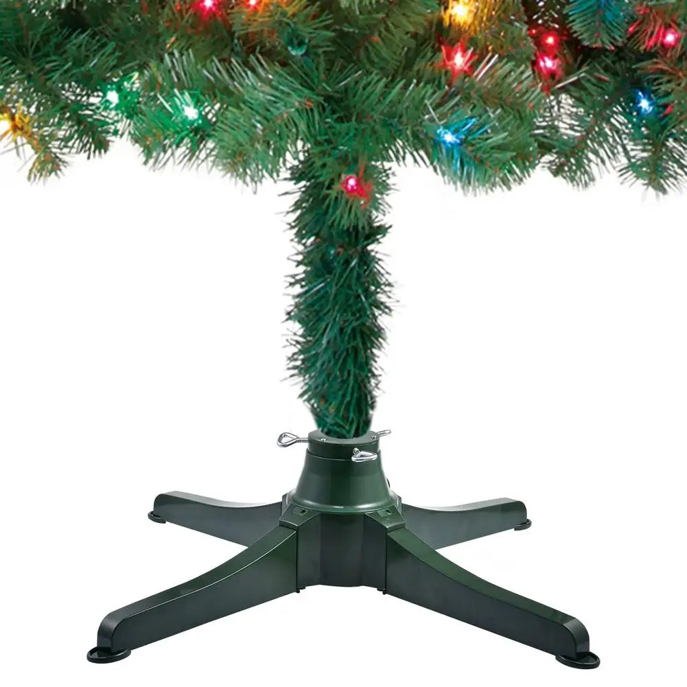 Support d'arbre de No?l ¹Èlectrique, base rotative r¹Èsistante ½Ç 360, support rotatif, d¹Ècoration d'arbre, nouvel an, 66CM EU