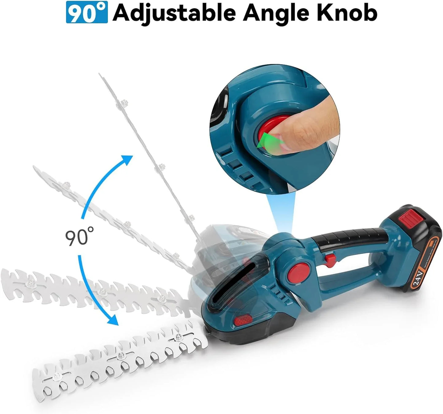 Taille-haie ¹Èlectrique sans fil aste, 2 en 1, d¹Ètermination du d¹Èsherbage, s¹Ècateur, tondeuse ½Ç liban, outil de jardin pour Makita, batterie 18V