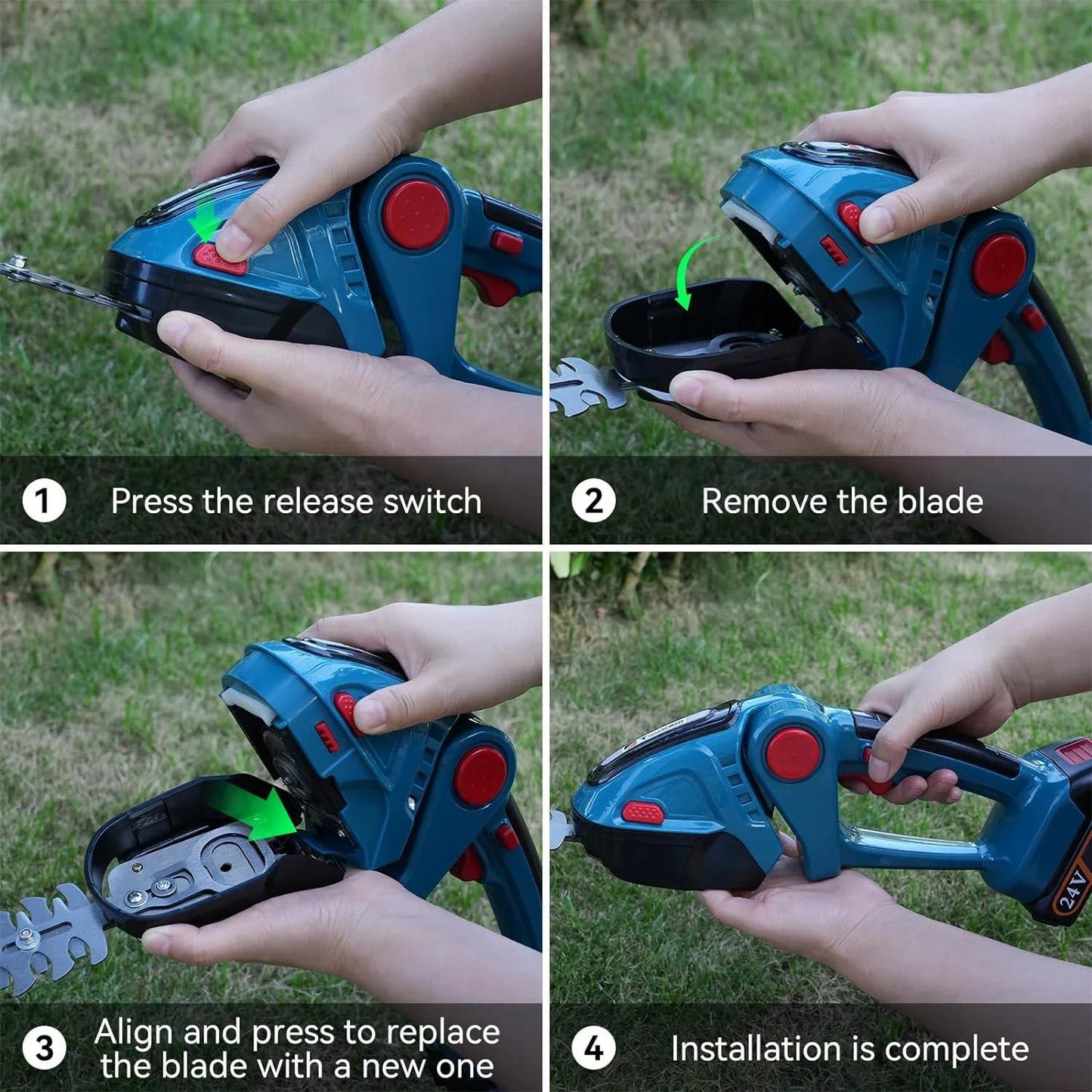 Taille-haie ¹Èlectrique sans fil aste, 2 en 1, d¹Ètermination du d¹Èsherbage, s¹Ècateur, tondeuse ½Ç liban, outil de jardin pour Makita, batterie 18V