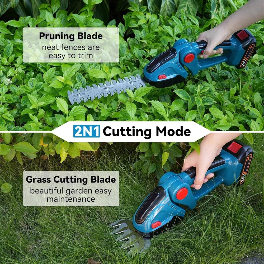 Taille-haie ¹Èlectrique sans fil aste, 2 en 1, d¹Ètermination du d¹Èsherbage, s¹Ècateur, tondeuse ½Ç liban, outil de jardin pour Makita, batterie 18V