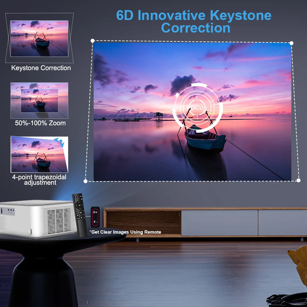 Mini budg¨¦taire portable TD92 Pro FHD 1080P Full HD, vid¨¦o 4K, WiFi, Android, cin¨¦ma maison 3D