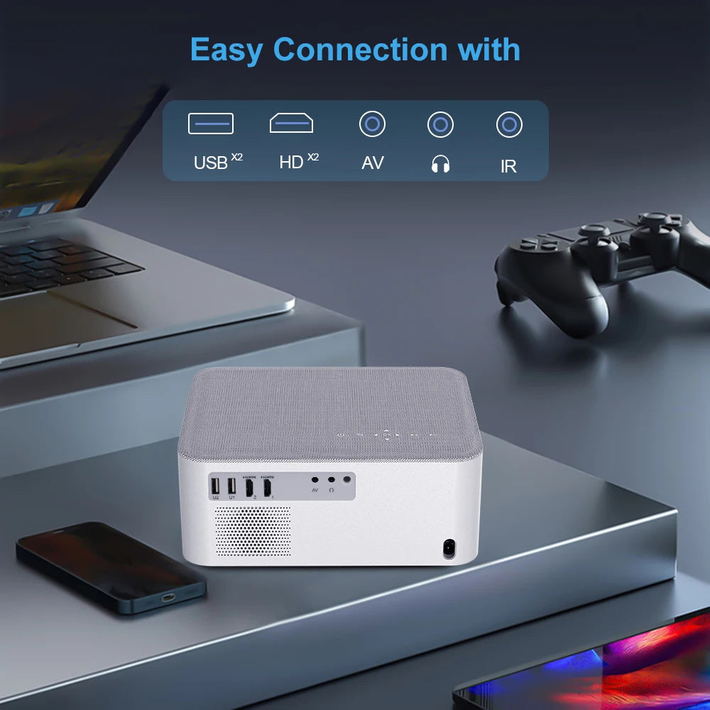 Mini budg¨¦taire portable TD92 Pro FHD 1080P Full HD, vid¨¦o 4K, WiFi, Android, cin¨¦ma maison 3D