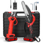 Tron?onneuse ¨¦lectrique 21V 6 pouces et ensemble de cisaillement sans fil 25mm, kit de machine de d¨¦coupe pour fendage du bois, outil de calcul