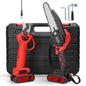 Tron?onneuse ¨¦lectrique 21V 6 pouces et ensemble de cisaillement sans fil 25mm, kit de machine de d¨¦coupe pour fendage du bois, outil de calcul