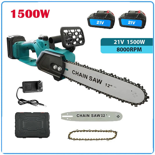 Tron?onneuse ¹Èlectrique sans balais, outil ¹Èlectrique aste sans fil, scie d'¹Èlagage de jardin, batterie Makita, travail de calcul, 1500W, 12 pouces