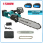 Tron?onneuse ¹Èlectrique sans balais, outil ¹Èlectrique aste sans fil, scie d'¹Èlagage de jardin, batterie Makita, travail de calcul, 1500W, 12 pouces