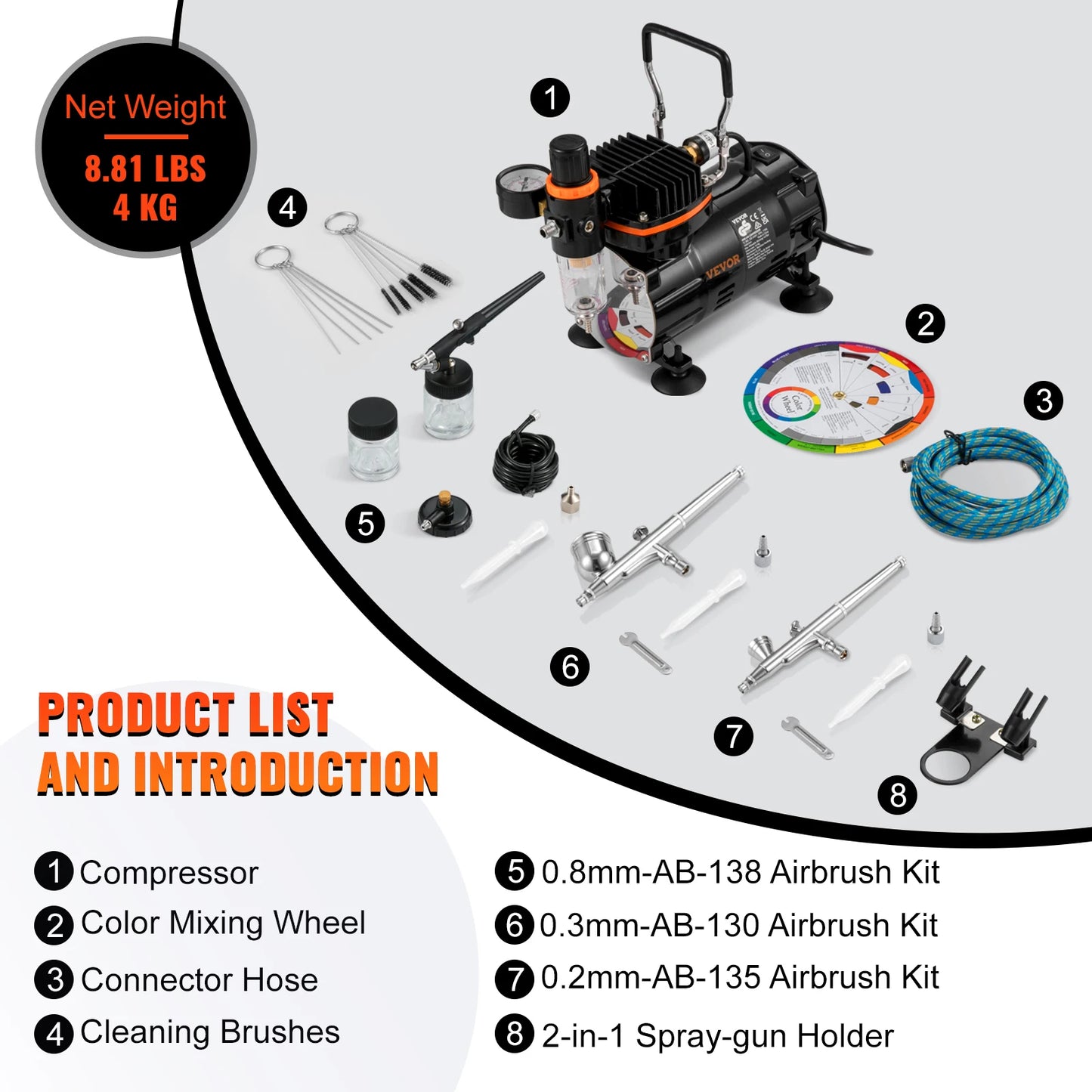 Kit a¨¦rographe pour touristes professionnels, odorpulv¨¦risateur ¨¦lectrique, pinceau ¨¤ air, ensemble de peinture, art des ongles, tatouage, mod¨¨le de maquillage, 120W