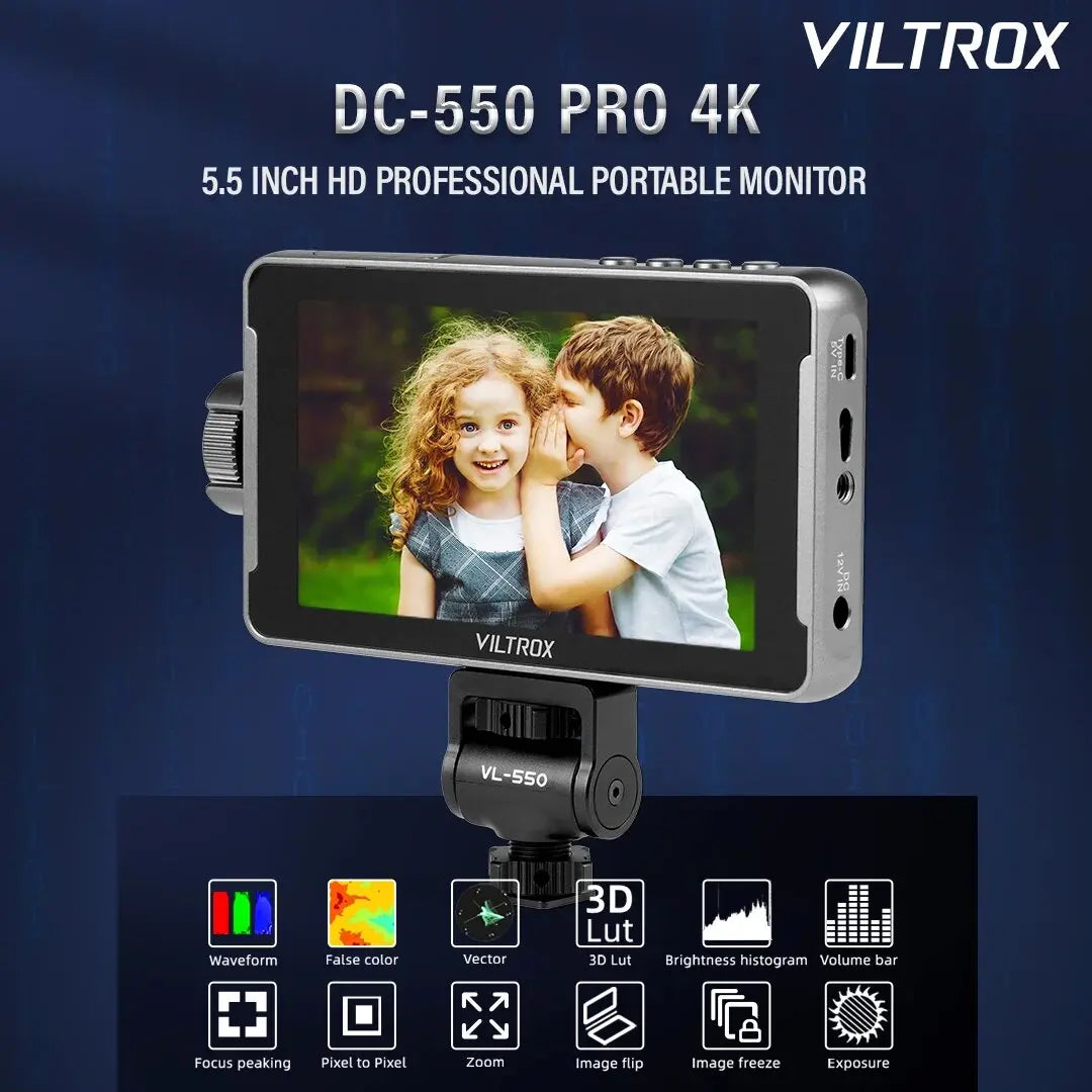 Moniteur de studio avec cam¨¦ra Profismail.com, ¨¦cran tactile, 550 pouces, 5.5x1920, 4K, 30Hz, HDMI, champ 3D, moniteur LUT Director, DC 1080