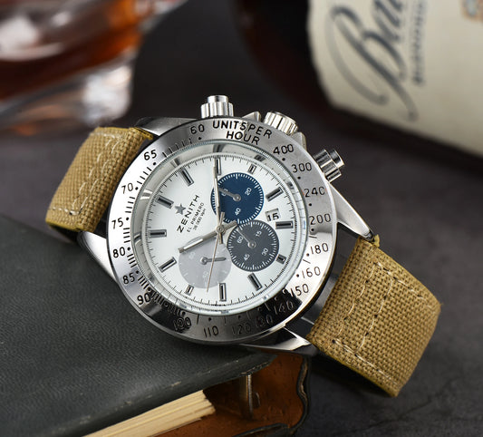 Montre ¨¤ Quartz Multifonction de Luxe pour Homme, Chronographe Ext¨¦rieur, S¨¦rie Sportive, Loisirs, AAA, Haute Qualit¨¦, Top