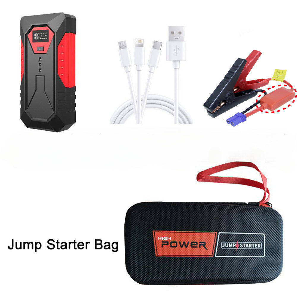 Démarreur de voiture pour diabétique, banque d'alimentation portable, booster de batterie de voiture, dispositif de démarrage de voiture pour GOLD 6.0L Diesel 4.0L, 12V, 18000mAh