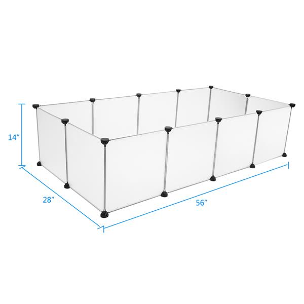 Parc pour animaux de compagnie, grande cl?ture de cour en plastique portable pour petits animaux, cl?ture de cage de chiot, tente