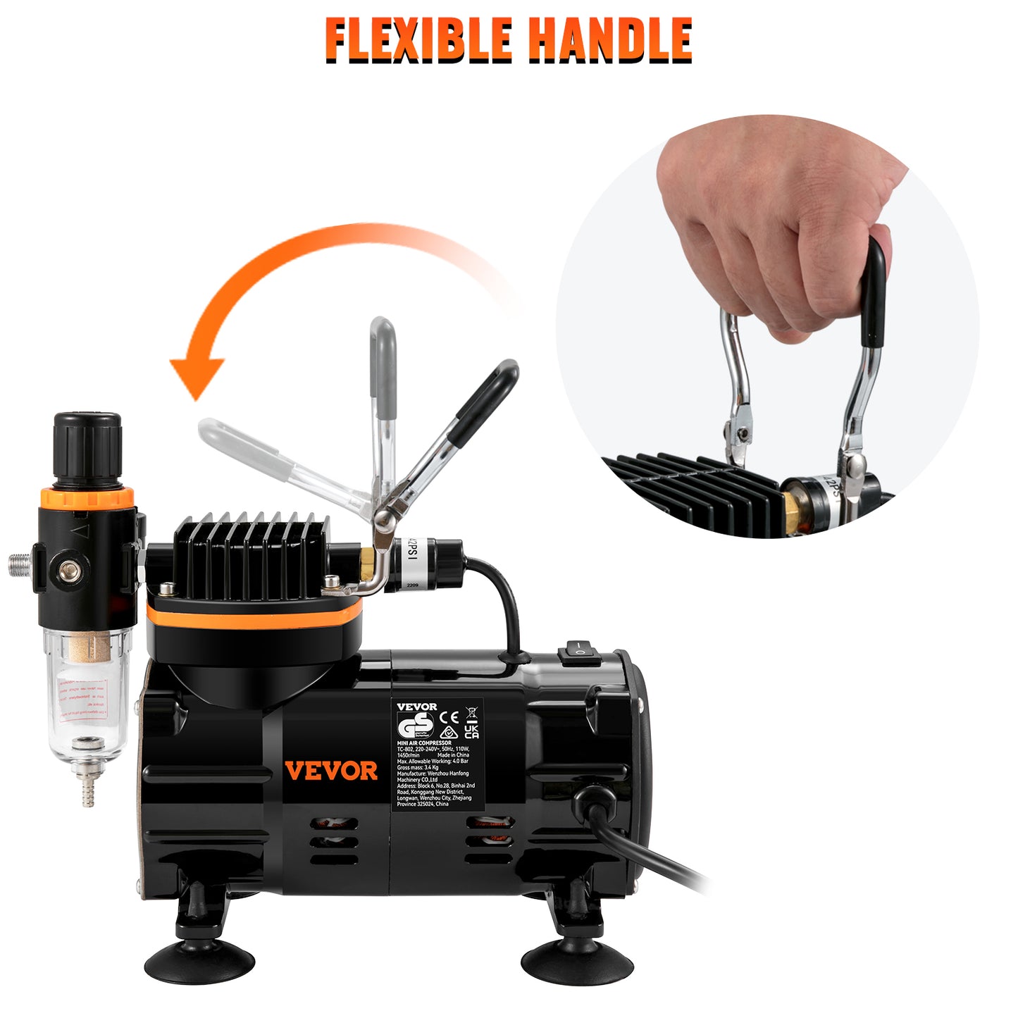 Kit a¨¦rographe pour touristes professionnels, odorpulv¨¦risateur ¨¦lectrique, pinceau ¨¤ air, ensemble de peinture, art des ongles, tatouage, mod¨¨le de maquillage, 120W