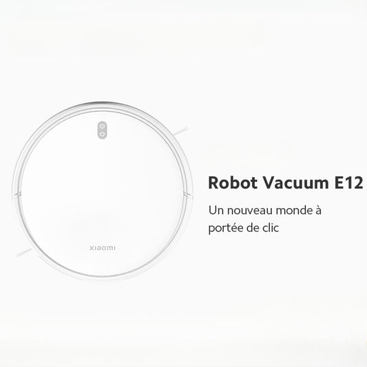 Robot Vacuum E12,Puissance d'aspiration de 4000 Pa,Planification intelligente des parcours aspirateur robot