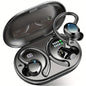 Q38 ¨¦couteurs sans fil, ¨¦couteurs st¨¦r¨¦o surround, ¨¦couteurs de sport ¨¤ longue lecture, bouchons d'oreille avec microphone int¨¦gr¨¦, ¨¦couteurs antibruit pour l'exercice