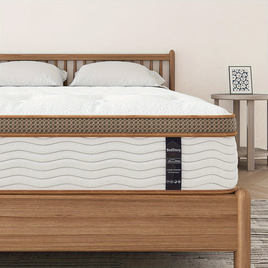 Matelas ¨¤ ressorts ensach¨¦s, mousse ¨¤ m¨¦moire de forme, technologie hybride multicouche, confort personnalis¨¦ - ¨¦paisseur 22 cm,90x190cm