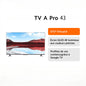 TV A Pro 43 2025 | ¨¦cran QLED 4K lumineux aux couleurs pr¨¦cises, Finition m¨¦tallique haut de gamme avec cadre ultra-fin, Son immersif avec Dolby Audio?