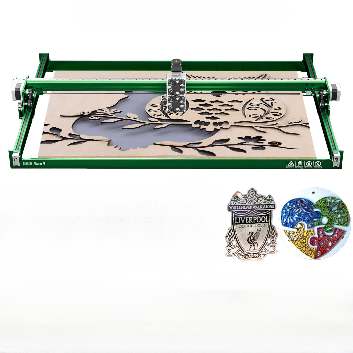 Machine de gravure laser CNC Max 4, pilote de moteur de technologie laser E80 24W, axe Z, routeur ½Ç bois 3D, graveur, coupeur d'imprimante