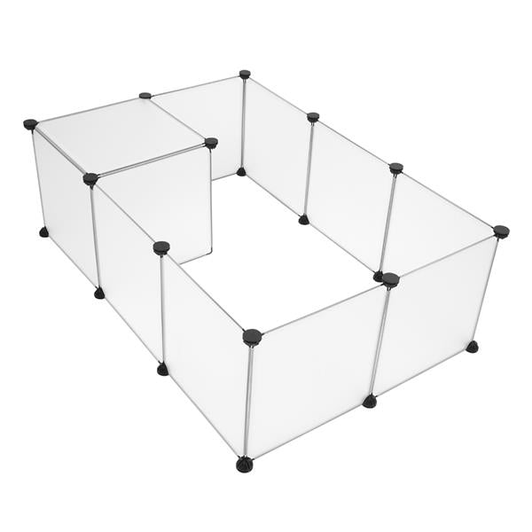 Parc pour animaux de compagnie, grande cl?ture de cour en plastique portable pour petits animaux, cl?ture de cage de chiot, tente